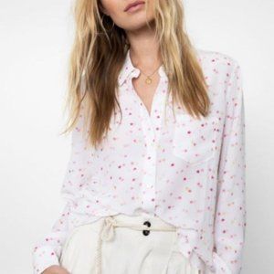 Rails Kate Stars Silk Long Sleeve Blouse